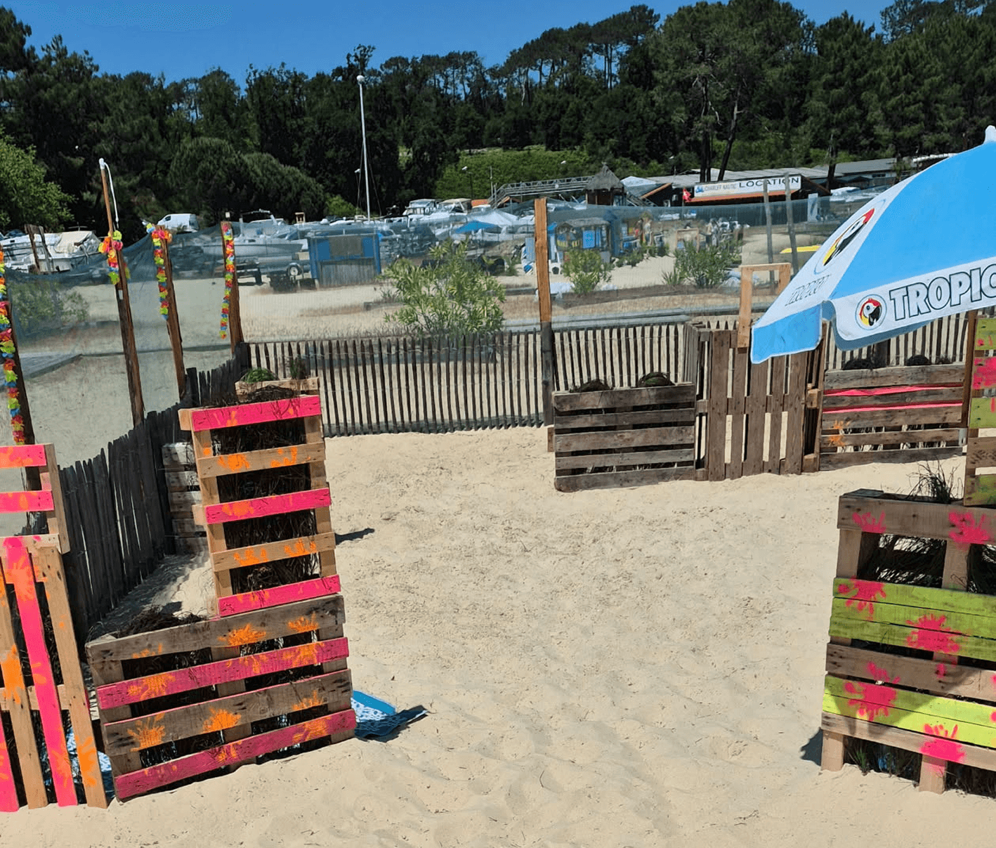 Terrain de GellyBall en action